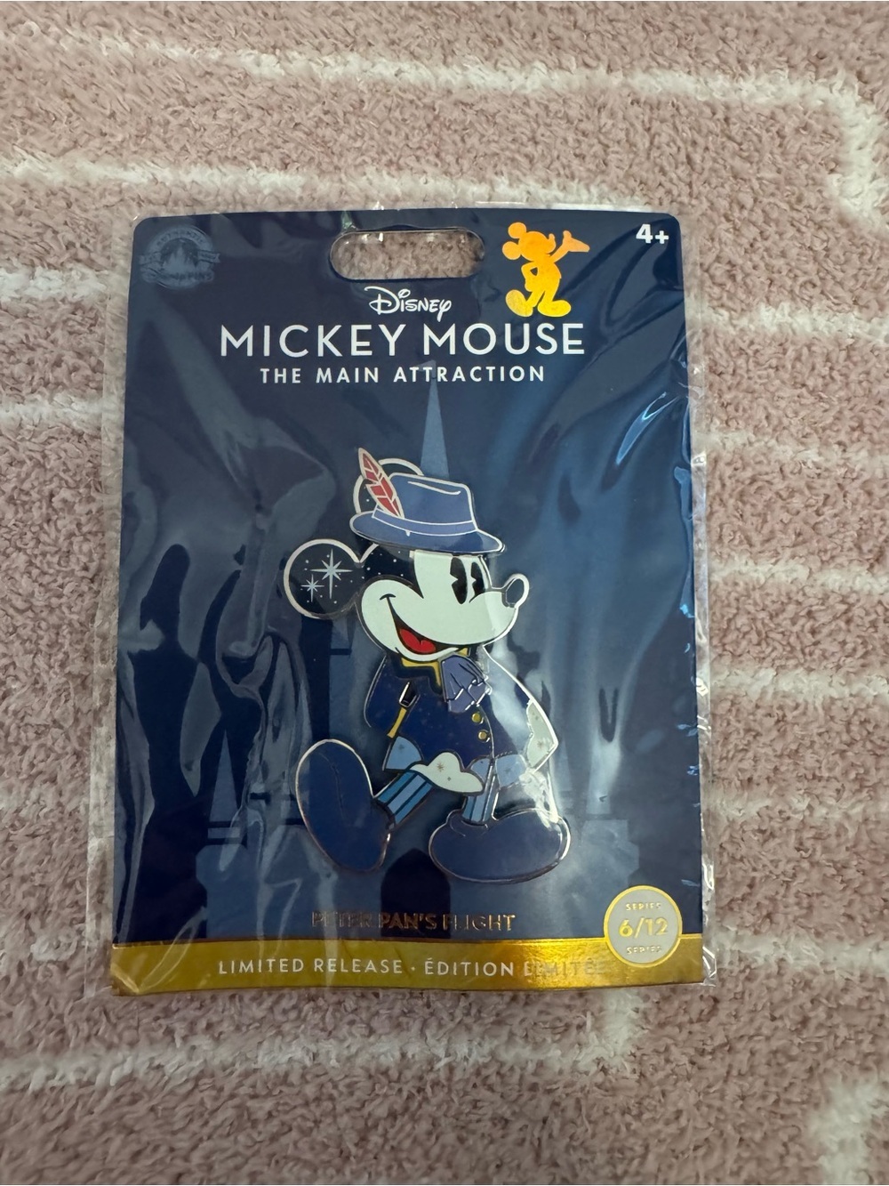 NWT Disney Mickey Mouse The Main Attraction Peter Pan's Flight Pin 6/12